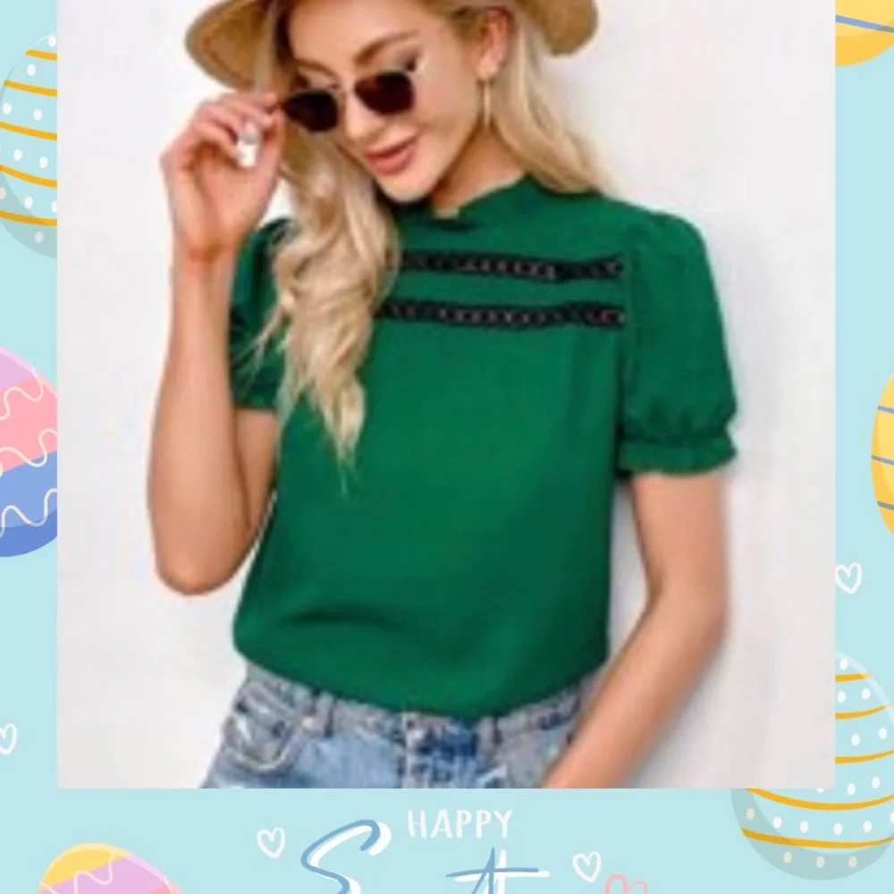 Shein blouse 💚 - Picture 1 of 6